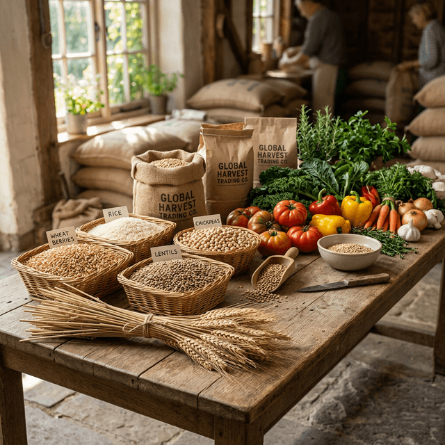 Agricultural Products — grains, pulses, and organic produce for global export