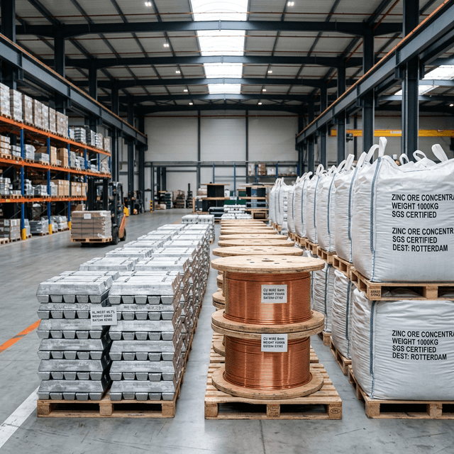 Raw materials — industrial supplies for manufacturing operations